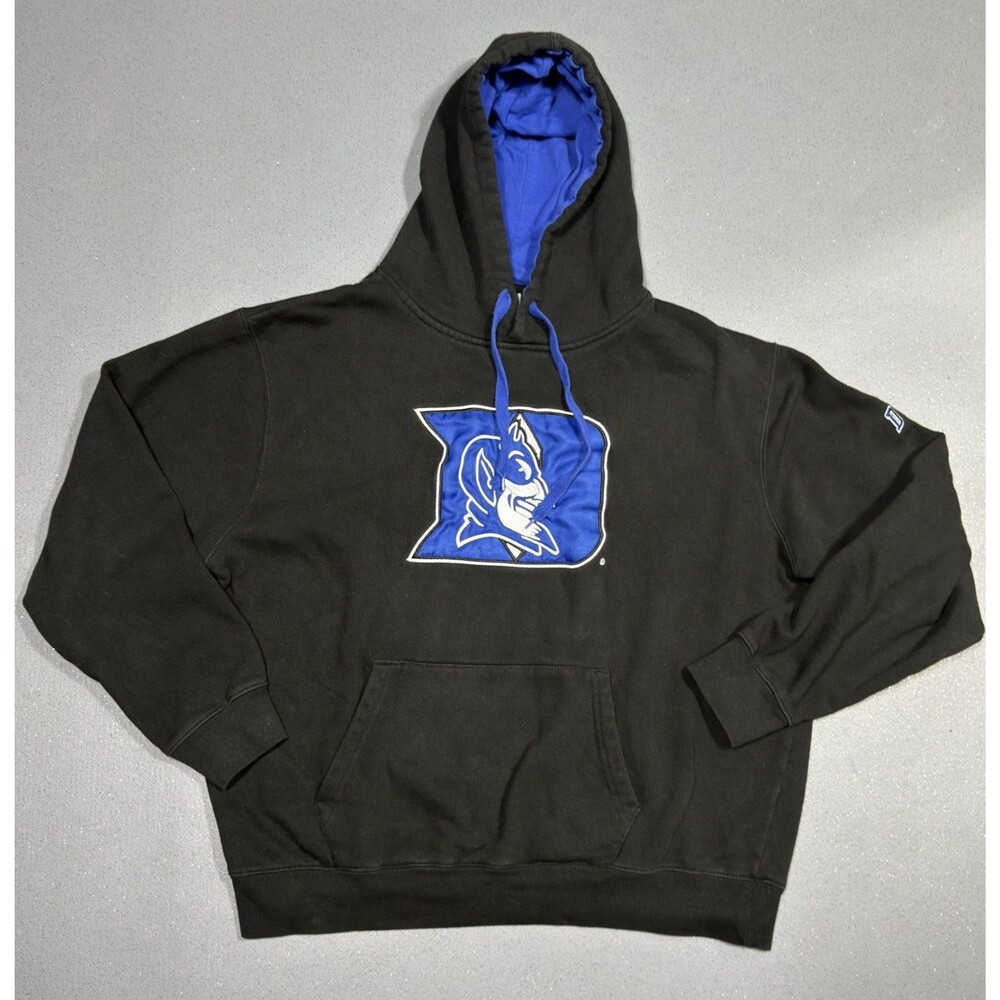 Stadium Athletics Duke Blue Devils Hoodie Sweatshirt Embroidered Black Mens XL